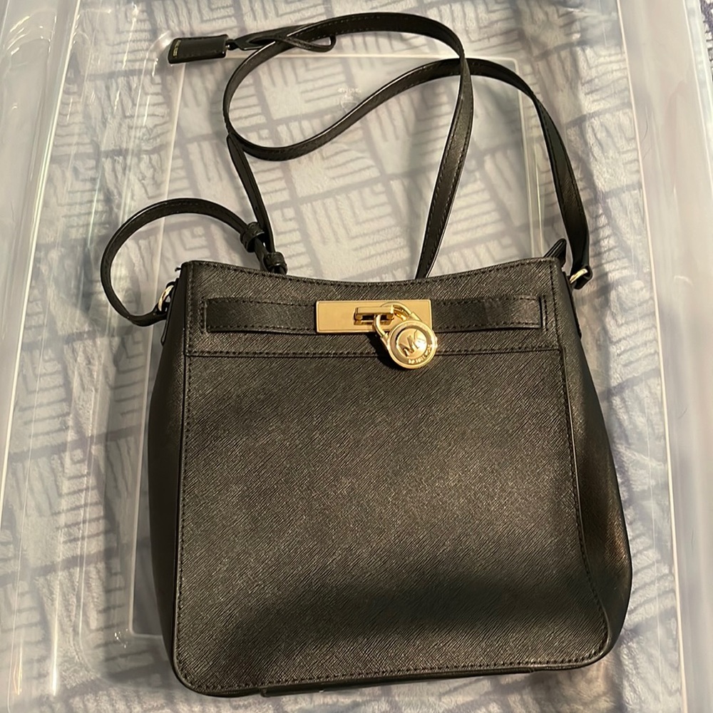 MK Black with gold Crossbody